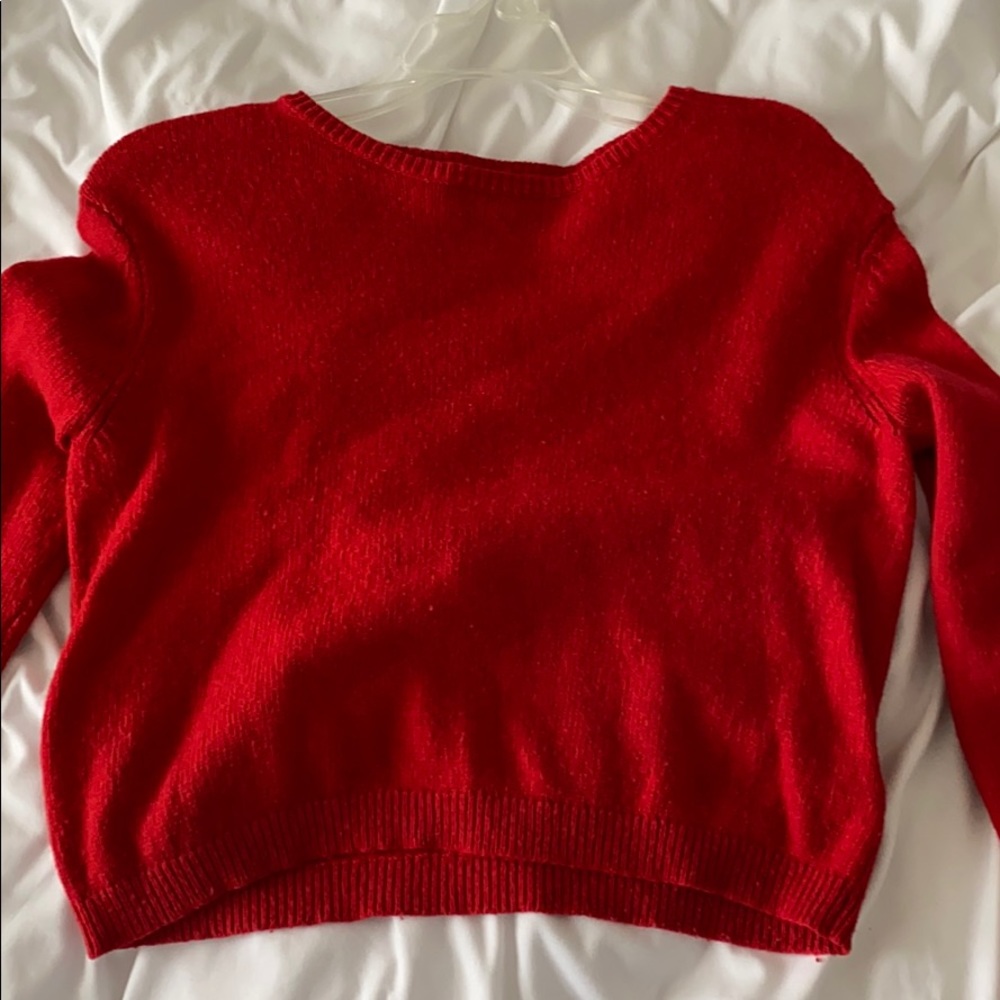 Brandy Melville red knit sweater